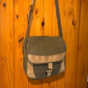 L.L. Bean canvas and leather bag purse